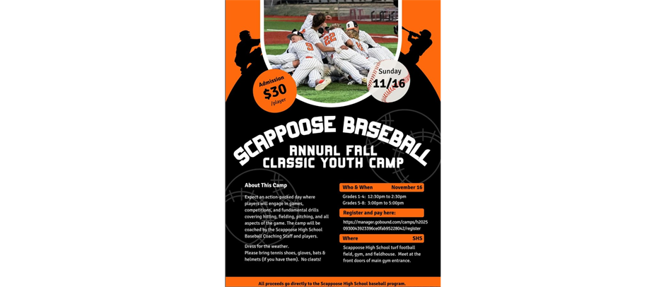 Annual Fall Classic Youth Camp